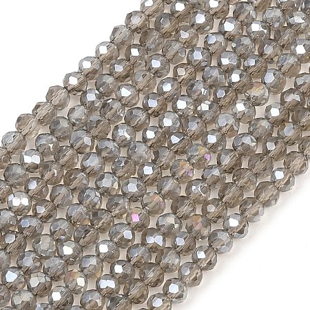 Electroplate Glass Beads Strands EGLA-A034-T2mm-B19-1-1