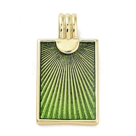 Real 18K Gold Plated Rack Plating Brass Enamel Pendants KK-M293-43G-03-1