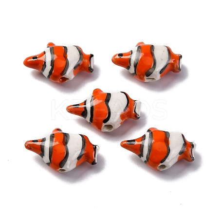 Handmade Porcelain Beads PORC-R002-02F-1