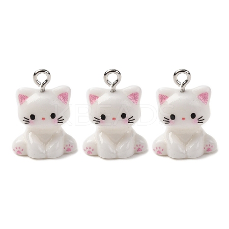 Opaque Resin Pendants X-RESI-Z036-02P-1
