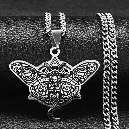 201 Stainless Steel Enamel Pendant Necklaces for Women Men LS-NJEW-G123-11P-1