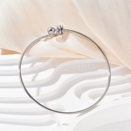 304 Stainless Steel Bangles for Women BJEW-C088-03P-1
