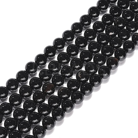 Natural Agate Beads Strands X-G-G390-8mm-01-1