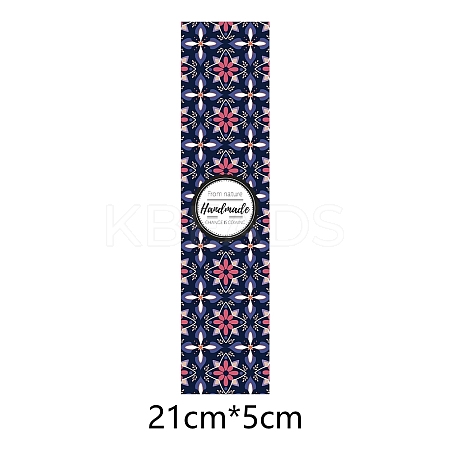 Floral Pattern Handmade Soap Paper Tag DIY-WH0243-471-1