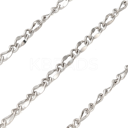 304 Stainless Steel Twisted Dapped Chains CHS-A016-28P-A-1