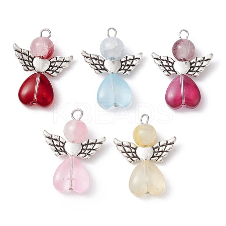 Mixed Color Glass Pendant PALLOY-JF02272-30A-1