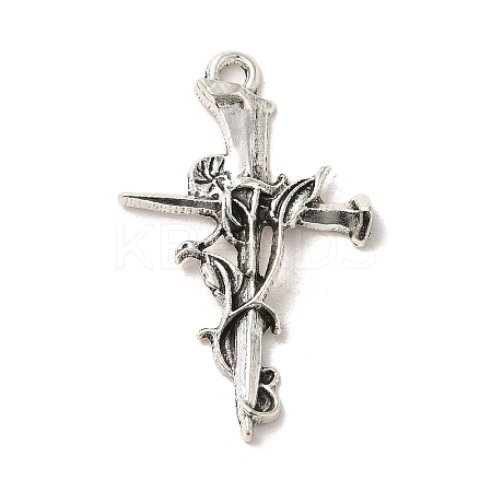 Tibetan Style Alloy Pendants PALLOY-M217-42AS-1