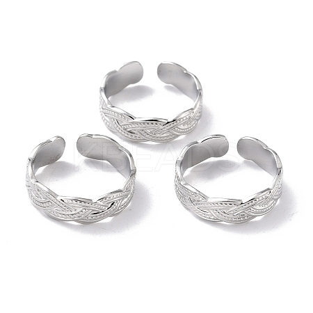 Tarnish Resistant 304 Stainless Steel Finger Rings LS-RJEW-L102-29P-1