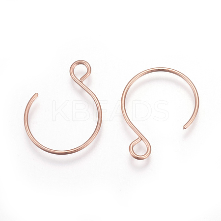 Ion Plating(IP) 304 Stainless Steel Earring Hooks STAS-L216-02B-RG-1