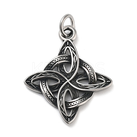 304 Stainless Steel Pendants X-STAS-G343-01AS-1