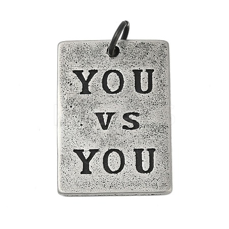 304 Stainless Steel Pendants STAS-Z097-22AS-1
