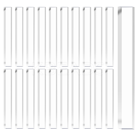 100Pcs Transparent Acrylic Sheets FIND-GA0007-20C-1