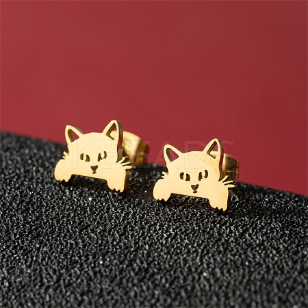 Stainless Steel Stud Earrings PW-WG88127-29-1