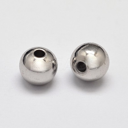 Rack Plating Brass Round Spacer Beads X1-KK-I601-3mm-P-RS-1
