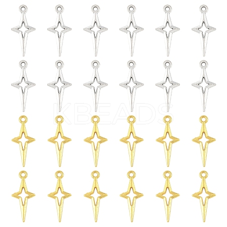 120Pcs 2 Styles Alloy Pendants FIND-YW0011-38-1