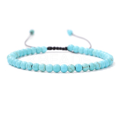 Adjustable Women's Turquoise Beaded Bracelet LS-CN3407-51-1
