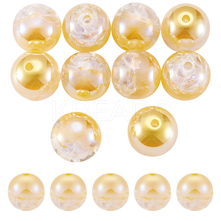 10Pcs Resin Beads PACR-TA0001-33F-1
