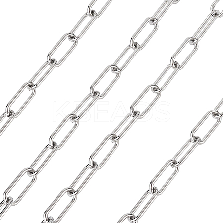304 Stainless Steel Paperclip Chains YS-TAC0003-02P-1