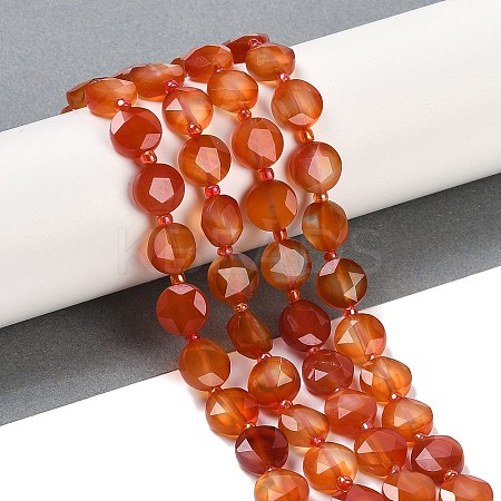 Natural Red Agatae Beads Strands G-C116-A48-01-1