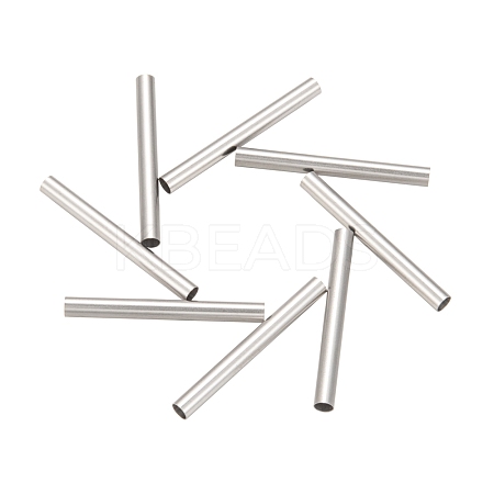 Tarnish Resistant 304 Stainless Steel Tube Beads STAS-G071-35P-1