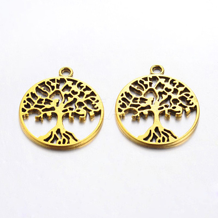 Tibetan Style Alloy Pendants TIBEP-5347-AG-LF-1
