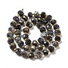 Natural Iolite Beads Strands G-P508-A12-01-3