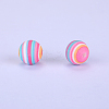Printed Round Silicone Focal Beads SI-JX0056A-56-1