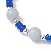 304 Stainless Steel & Lampwork Charm Bracelets BJEW-JB13111-3