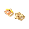 304 Stainless Steel Enamel Pendants STAS-I346-11G-02-2