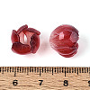 Flower Resin Bead Cap RESI-T059-17-3