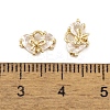 Brass Micro Pave Clear Cubic Zirconia Charms LS-KK-L212-20G-3