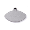 Non-Tarnish 304 Stainless Steel Pendant Cabochons Settings STAS-P288-21P-2