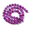Natural Dyed White Jade Beads Strands G-H057-A20-03-3