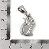 304 Stainless Steel Pendant Rhinestone Settings STAS-B167-14B-P-3