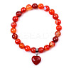 Natural Red Agate Stretch Bracelets ZS4670-5-2