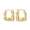 Rack Plating Brass Small Puffy Square Hoop Earrings EJEW-L224-71G-1