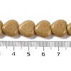 Synthetic Yellow Goldstone Beads Strands G-I372-A11-01-3
