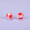Printed Round Silicone Focal Beads SI-JX0056A-43-1