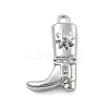 Brass Micro Pave Clear Cubic Zirconia Pendants LS-KK-D283-34P-01-1