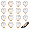 16Pcs Plastic Imitation Pearl Shoe Decoration AJEW-PH0004-47-2