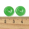 Natural Malaysia Jade Donut/Pi Disc Charms G-G142-01N-3