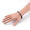 Natural Lava Rock Beads Stretch Bracelets BJEW-JB03395-01-3