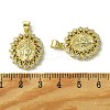 Brass Micro Pave Cubic Zirconia Pendants KK-H472-53G-G-3