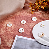 6Pcs Porcelain Buttons BUTT-OC0001-59A-5