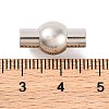 Tarnish Resistant 304 Stainless Steel Magnetic Clasps with Glue-in Ends LS-STAS-E049-19-3