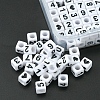 Opaque White Acrylic Beads MACR-YW0002-24-2