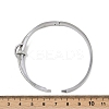 201 Stainless Steel with Rhinestone Bangles for Women BJEW-B138-03P-5