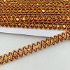 12M Flower Filigree Wavy Lace Ribbon with Paillette OCOR-WH0078-105-1