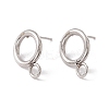 Non-Tarnish 304 Stainless Steel Stud Earring Findings LS-STAS-P308-02A-P-1