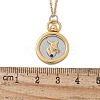 Brass Twelve Constellations Tarot Pendant Necklaces LS-NJEW-Q006-01D-G-3